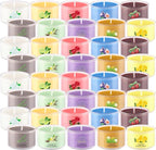 40 Scented Candle Set, 10 Fragrances, 35g Natural Soy Wax Candles with Smokeless Cotton Wicks, Ideal for Home Decor, Yoga, Meditation, Spa & Gifting.
