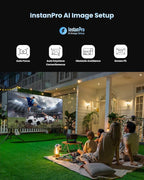 Dangbei MP1 MAX Triple Laser 4K Projector - 3100 ISO Lumens, 110% BT.2020, Google TV with Netflix Officially, 300'' Display, 2x12W Dolby Audio DTS:X, HDR10+, Blu-ray 3D