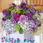 720 Pcs Morandi Blue Acrylic Diamonds Gems Table Scatters for Wedding Centerpieces,Treasure Gemstones,Bridal Shower,Floral Arrangement,Party Favor Decoration,Vase Fillers,14 OZ,0.8/0.4 Inch Mix