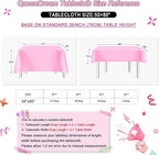 QueenDream Sparkly Sequin Tablecloth - Fuchsia Table Cloth 50x80 Inches Rectangle Table Overlay Fabric for Birthday Parties Baby Shower Decoration