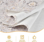 Snycler Table Runner Boho Table Runners Vintage Elegant Farmhouse Table Center Linen Decor for Home Dining Party Entrance (13x48 Inch) Gray