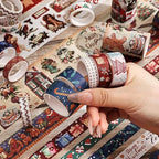 20 Rolls Christmas Theme Washi Tape Set, Writable Decorative Tapes for Scrapbooking, Bible Journaling, Bullet Journaling, 0.6"x79" per Roll