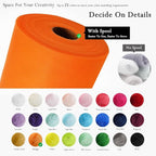 Orange Tulle Fabric Rolls 54 Inch by 40 Yards Tulle Bolt Spool for Wedding Decorations DIY Halloween Tutu Baby Shower Table Skirt Ceiling Decor Birthday Party Craft Supplies