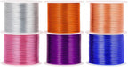 Mandala Crafts 13 Gauge Anodized Aluminum Craft Wire for Jewelry Making - 300 FT Colored Flexible Silver Copper Gold True Blue Purple Pink Wire - Bendable for Bonsai Armature Crafting Sculpting