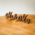 Mr and Mrs Sign for Wedding Table Decor, Mr & Mrs Wooden Signs, Rustic Wedding Decorations for Reception, Mr & Mrs Sign for Sweetheart Table Decor, Freestanding Wood Letters for Head Table Centerpiece