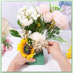 6 Pcs Floral Foam Blocks for Flower Arrangement, Wet and Dry Green Floral Foam for Wedding, Birthdays, Home Decorations (Small Size 5.5” L x 3.1” W x 1.7” H)