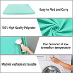 6x9FT Light Blue Screen Backdrop for Photography, Aqua Blue Photo Background Curtain Seamless for Video Meeting Photoshoot Party