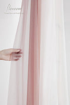 Floroom Wedding Arch Draping Fabric 3 Panels 20Ft Chiffon Fabric Drapes Arbor Drapery Wedding Ceremony Reception Swag Decorations (Dusty Rose +Blush +White)