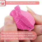 1000 Pcs Artificial Fake Rose Petals,Flower Petals for Romantic Night, Engagement, Party, Wedding, Event Flower Decorations, in Bulk(Rose Red)
