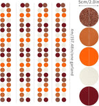 Boho Burgundy Brown-Orange Party-Decorations Streamers - 52Ft Birthday Baby Shower Hanging Paper Garland Banner,Fall Autumn Thanksgiving Harvest Rustic Wedding Bridal Classroom Supplies Decor Hugtmr