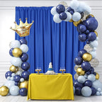 Sugargirl 10x10FT Royal Blue Backdrop Curtains Polyester Photo Backdrop Drapes Curtains 2 Panels with Rod Pockets for Party Birthday Wedding Photography Home Decoration