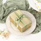 Ribbli Sage Green Satin Ribbon Double Faced Satin 1/2 Inch x Continuous 100 Yards-Spring Moss Ribbon for Gift Wrapping Crafts Wedding Decoration Bows Bouquet Floral Arrangement