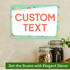 Custom Sign, Custom Street Sign, 11 Font Colors, 13 Font Styles, 4 Hole Options, 22 Sizes, 7x10 Inches, Rust Free DiBound, Fade Resistant, Made in USA by My Sign Center (Mid-Century Modern 2)