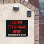 Custom Sign Personalized Custom Metal Sign, Customize For Office, Business, Workplace, Office, Home, Delivery Signs 8x12