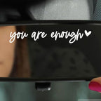 3pcs Custom Car Rearview Mirror Vinyl Decal Personalized Vehicle Rear View Window Sticker Auto Windshield Laptop Cup Label
