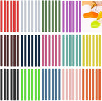 Ewparts Opaque Colored Hot Glue Sticks for Hot Glue Gun Mini Hot Melt Glue Sticks Bulk 14 Color 84Pack Glue Gun Sticks Full Size Colored Hot Glue Sticks Hot Glue Sticks for Glue Gun Small Glue Sticks