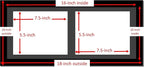 Creative Picture Frames 8X18Bk-B Black Horizontal Double Diploma Frame With 2 Opening Black Matting | Holds 2-6X8-Inch Documents With Installed Wall Hanger