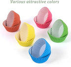 2 inch 1000-Count Mini Cupcake Liners Bright Colorful Muffin Baking Cups, Odorless,Baking Paper Cups for Baking Candy Cooking，Upgraded & Food Grade Grease-Proof Paper(Rainbow, 2 Inch)