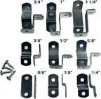 Canvas Clips for Picture Framing screws included 15 per pack ( Choose your offset size ) by E.H.C. (0/0 Flush)