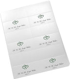 Linked Hearts Printable Place Cards, Hunter Green (Choose Color), Set of 60 (10 Sheets), Laser & Inkjet Printers - Wedding, Party, Dinner, and Special Events - Made in the USA