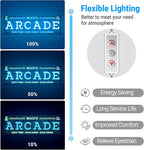 Custom Arcade Neon Sign for Wall Decor, Personalized LED Neon Name Sign, Dimmable Customized Arcade Light Up Signs for Playroom Gaming Zone Man Cave Bedroom Decoration, Men Boy Gamer Birthday Gifts