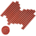 VARACL Hot Melt Glue Sealing Sticks for Letter Seal Stamp - Great for Wedding Invitations, Cards Envelopes, Snail Mails, Postcards, Greeting Cards, Gift Ideas, 7 x 100 mm, 20PCS (Red)