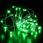 Aogist 24 Pack Fairy Lights 3 Modes 7ft 20 LED Waterproof,Battery Operated Silver Wire Firefly Starry Moon Mini String Lights for Mason Jars Christmas DIY Crafts Wedding Party Bedroom,Green