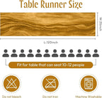 Sioloc Yellow Cheesecloth Table Runner Fall Autumn Decor for Home 10ft Table Cloth for Wedding Birthday Party Halloween Thanksgiving Decorations