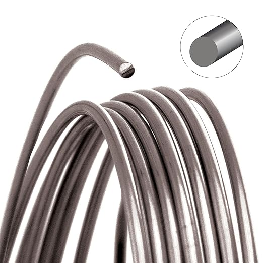 The Beadsmith Wire Elements Craft Wire – Tarnish Resistant, Soft Temper, Round, Stainless Steel Color – 0.32mm, 28 Gauge, 40 Yard Spool – Jewelry Making, Wire Wrapping, & Other DIY Crafts