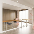 brisafe 2PCS 75" X 47" Gym Mirror - Full Length Wall Mirror for Gyms, Dance Studios, Home and Yoga - Easy Installation, Ultra Light Shatterproof Nano Miorror Reduces 60% Commercial Insurance Costs
