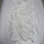 BRAVESHINE Tinsel Photo Backdrop Curtains - 2 Pack 3.2x8.2ft White Foil Fringe Streamer Curtain for Halloween/Boo Day/Valentine’s/Birthday/Christmas/Engagement/Bridal Shower Party Supplies Decorations