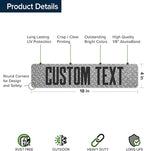 Custom Sign, Custom Street Sign, 11 Font Colors, 13 Font Styles, 4 Hole Options, 22 Sizes, 4x18 Inches, Rust Free DiBound, Fade Resistant, Made in USA by My Sign Center (Diamond Metal)