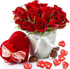 Fangoo 110 Pieces Red Acrylic Heart Red Heart Gems for Valentine's Day Decorations Vase Filler Table Scatter Engagement Wedding Home Decorations(Bright Red, 8OZ)