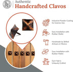 50 Pack 1" Square Head Iron Clavos Decorative Nails – Oil Rubbed Bronze – Handmade Rustic Square Fasteners for Farmhouse Shutters, Barn Doors, Shutters, and Gates – Ornamental Wood Accent