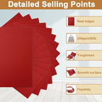 120 Sheets Dark Red Cardstock 8.5 x 11 Craft Paper, 92lb Christmas Red Card stock Printer Paper for Cards Making, Greeting Cards, Wedding, Invitations, Birthday