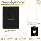AerWo Wedding Guest Book Alternative, Acrylic Guest Book Wedding Reception Wedding Heart Guest Book Drop Box with Picture Frame,100 Acrylic Hearts,Wedding Signs for Graduations Baby Shower Anniversary