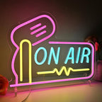 Planzo On Air Neon Sign for Live Studio Broadcasting Room Radio Station Bedroom Wall Decor LED Recording Neon Light Sign for Music Studio Boys Girls Game Room Man Cave Bar Club Office USB Powered 15.75’’