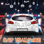 Chinco 36 Pcs Halloween Ghost Car Magnets Reflective Ghost Boo Refrigerator Automotive Magnet Stickers Cute Holiday Fridge Garage Door Decorations Holiday Waterproof Magnetic Decals