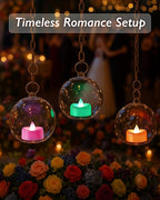 Raycare 7-Color Changing LED Tea Lights Battery Operated, 200+Hour Flickering Votive Candles, Realistic Fake Flameless TeaLights for Wedding Party Halloween Thanksgiving Christmas Decorations, 24 Pack