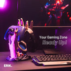 Grupo Erik Cyberpunk Gaming Controller Holder | Gaming Headset Stand | Gaming Stuff & Gaming Room Decor | Controller Stand Perfect for Gamer Gifts | 6.3 x 7.9 x 10.8 in