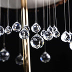 Crystalsuncatcher 10pcs Crystal Glass Ball Chandelier Prisms Pendants Parts Rainbow Crystal Suncatcher DIY Parts (20mm,Clear)