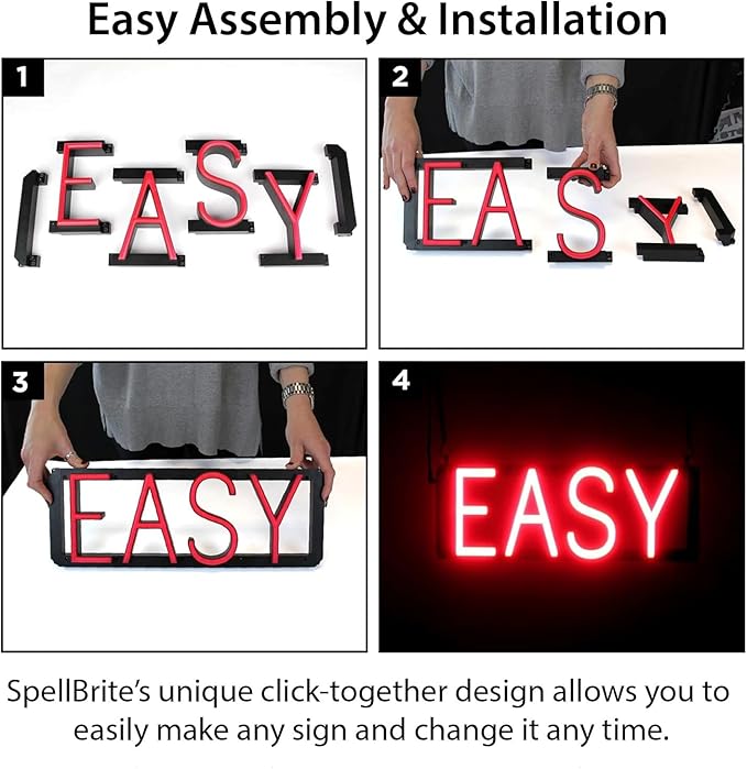 SpellBrite PINTS Sign | Beer-Related Sign with Neon Look, Green LED Light Source | 17.8" x 6.3"