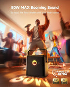 Ikarao Karaoke Machine for Adults, with Lyrics Display and Screen, Karaoke System for YouTube, 2 Wireless Microphones, Autotune & Echo, KaraFun Prime, Portable Karaoke Speaker for Home Outdoor Party