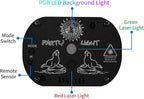 DJ Disco Stage Party Lights, LED Sound Activated Laser Light RGB Flash Strobe Projector with Remote Control for Christmas Halloween Decorations Karaoke Pub KTV Bar Dance Gift Birthday Wedding
