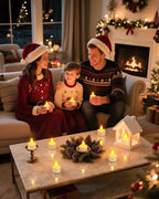 SoulBay Flameless Candles with Remote Control Timer & Charging Base, 12pcs USB Rechargeable Battery LED Tea Lights Candles Small Votive for Lantern Pool Mantle Weddings Emergency Christmas Decorative