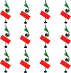 Mexico Desk Flag, 12 Pack Mexican Table Office Flag with Black Solid Pole and Stand Base, International Country Flag, Festival Celebration, Classroom Meeting Desktop Decor (Mexico)