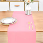 Farmhouse Pink Table Runner Dining Table Runners 48 Inches Long Coffee Table Runner for Dresser Living Room Bedroom Holiday Party Banquet 12X48 Inch