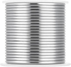 Mandala Crafts 13 Gauge Anodized Aluminum Craft Wire for Jewelry Making - 300 FT Colored Flexible Silver Black Wire - Bendable for Bonsai Armature Crafting Sculpting
