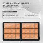 Premium Card Binder 12 Pocket for 720 Pockets Trading Card Binder, PU Zipper Card Collection Album, Sturdy Side-Loading Card Book Holder for MTG, TCG, Game Cards, Sports Cards