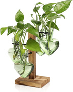 Plants Propagation Stations Plant Terrarium Kit Glass Planters for Indoor Plants House Plant Accessories Gift for Women - 4 Love Bulb Vase